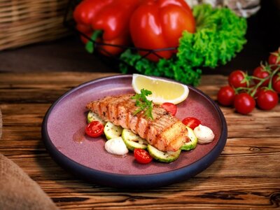 Стейк из кижуча