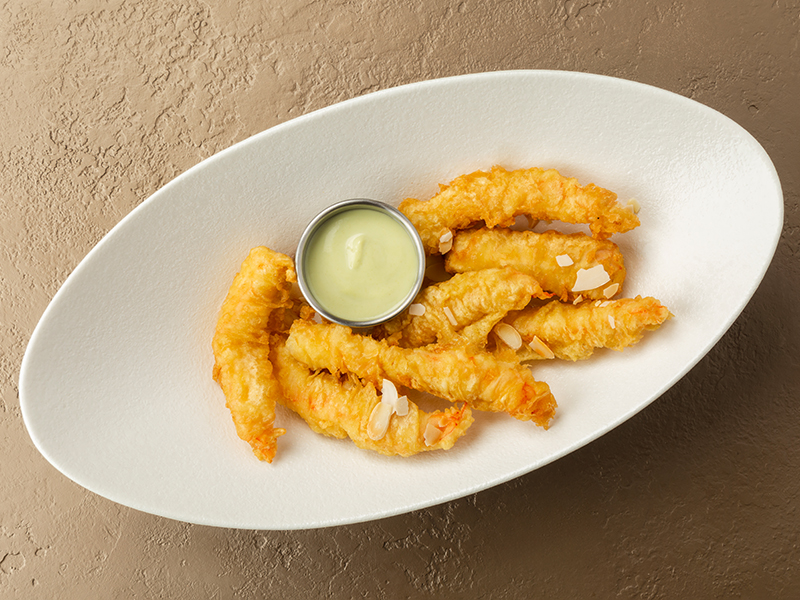 Креветки васаби айоли