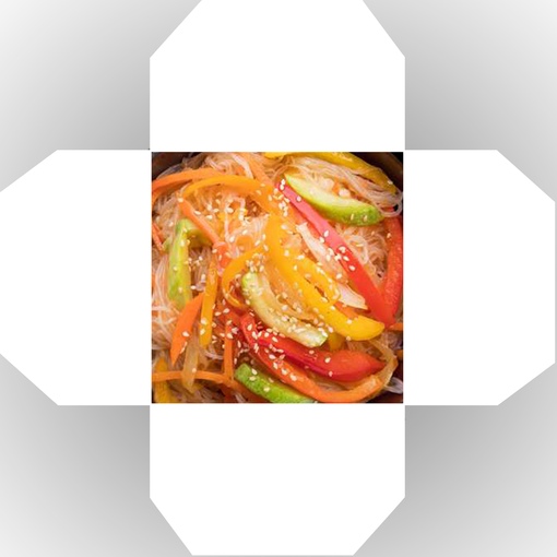 Wok фунчоза со свининой