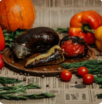 Овощи на углях