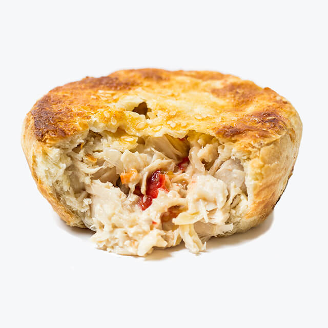 Пирог курица с овощами в соусе Том-Кха