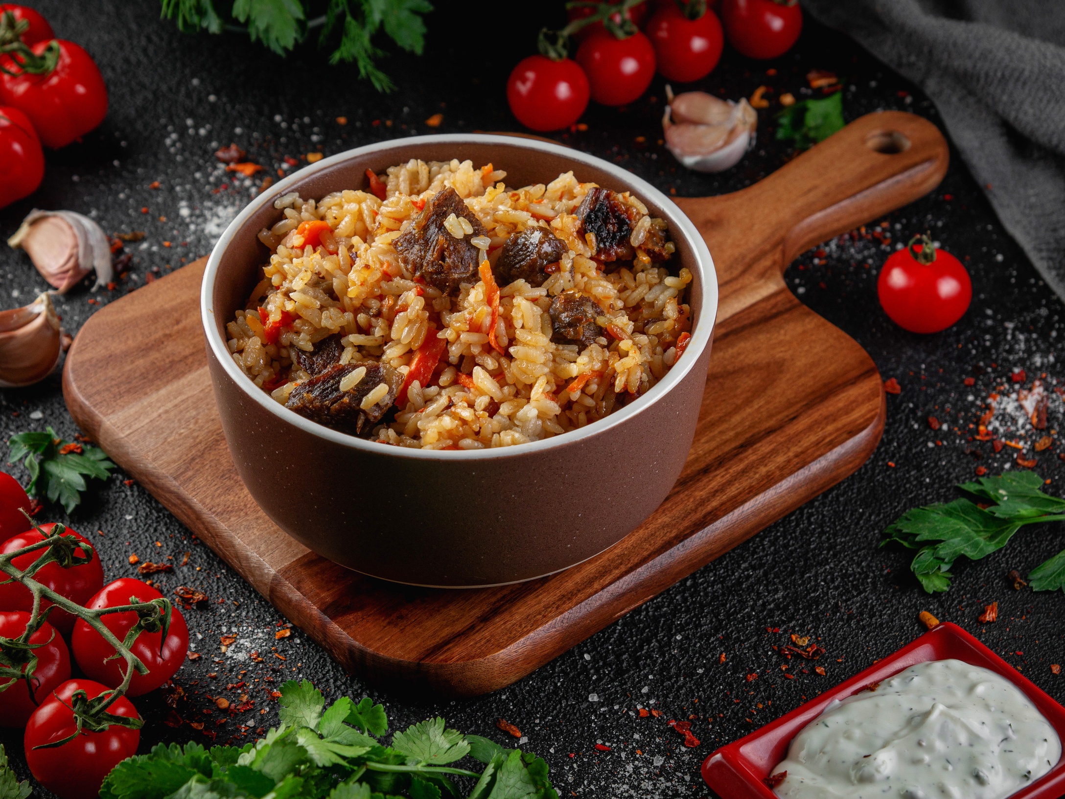 Плов с говядиной