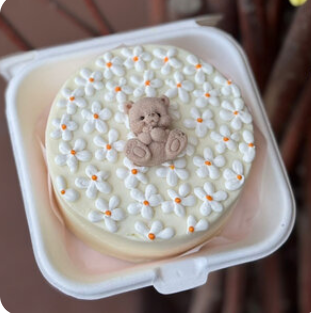 Ромашки и Мишка (начинка на выбор)