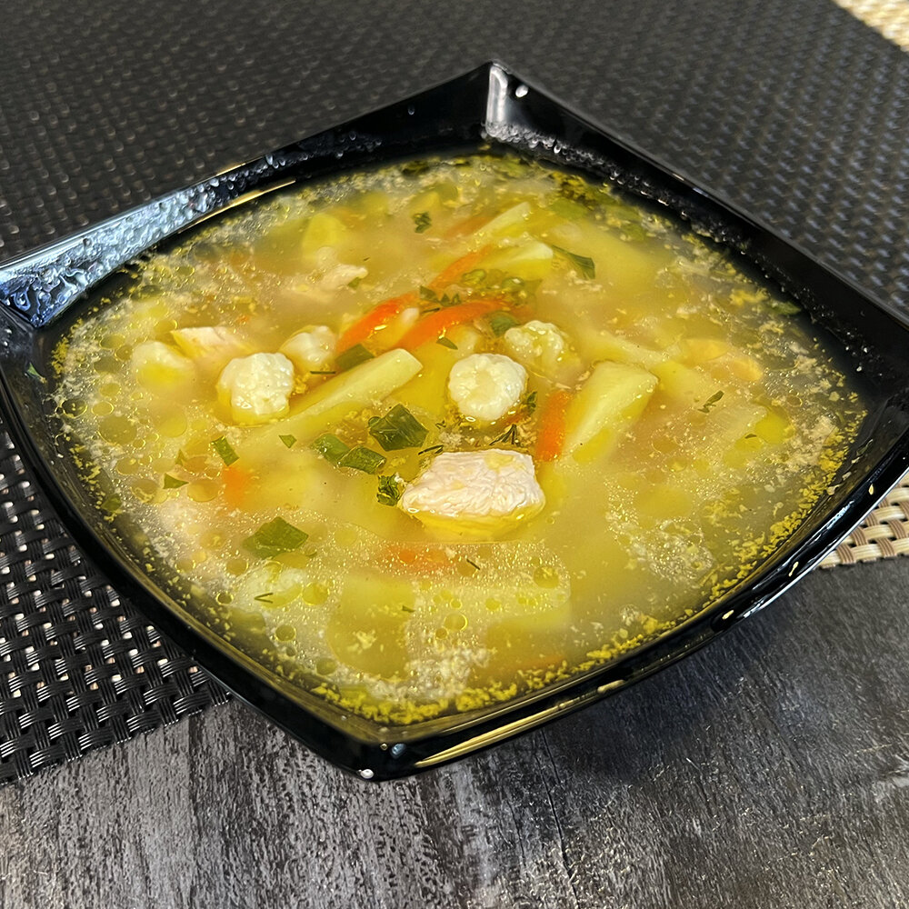 Суп венгерский с сырными клёцками