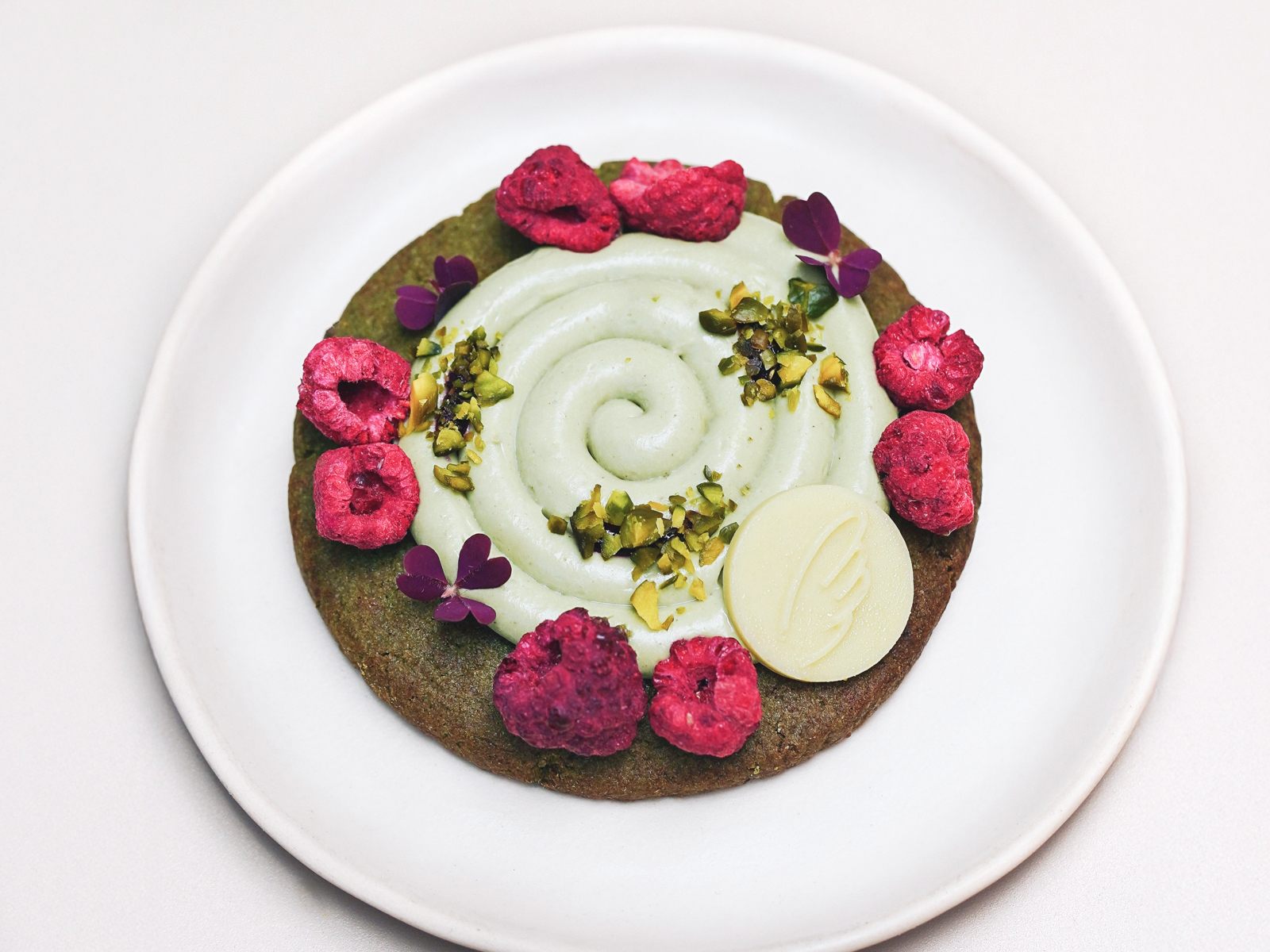 Печенье Матча-малина