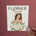 Открытка flower girl
