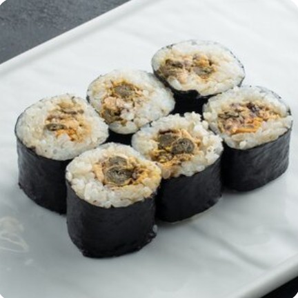 Мини-ролл с мидиями