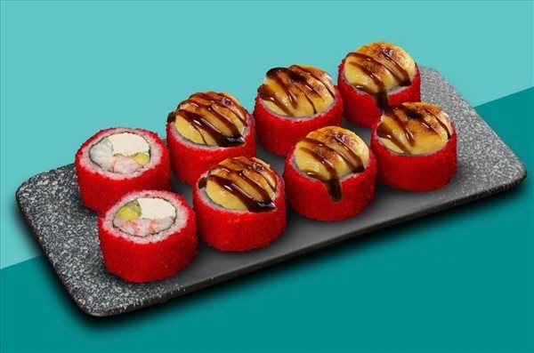 Запеченный с креветкой