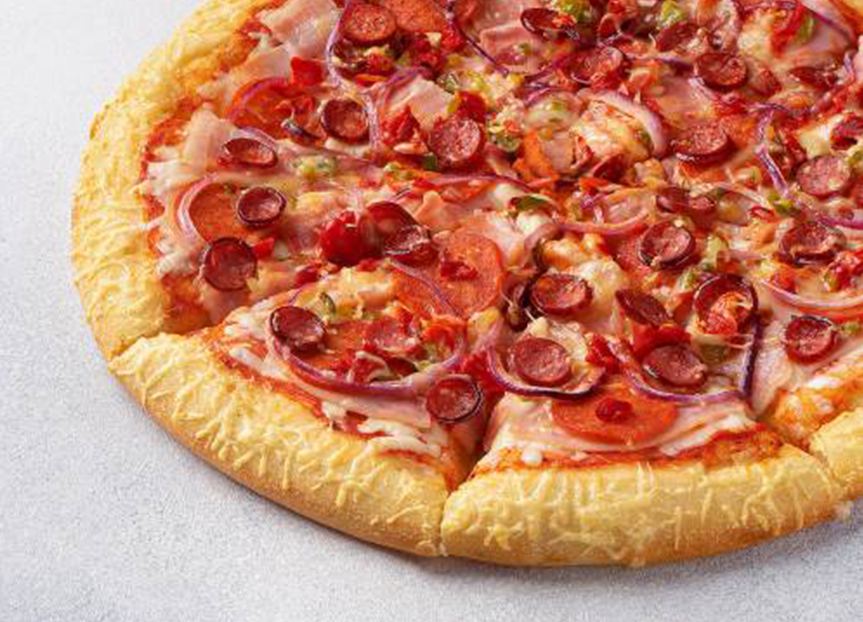 Пицца Сакура 30 см на толстом с сыром