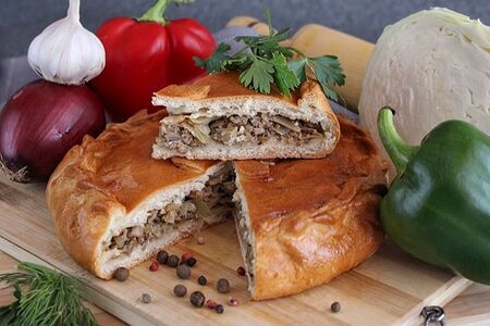 Пирог мясо-капуста 1кг