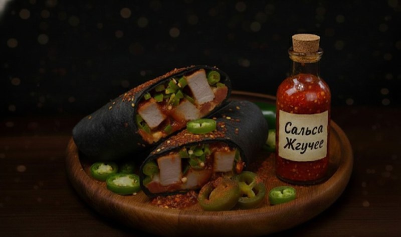 Темная мега-острая свинина