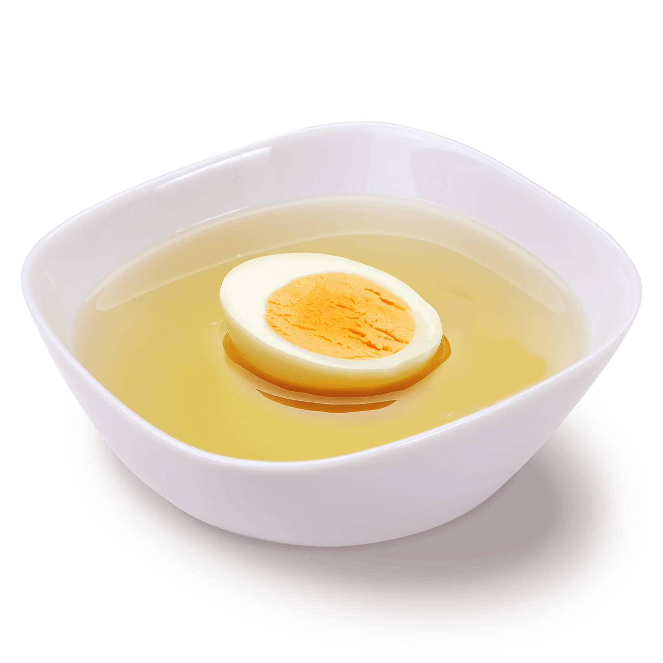 Бульон куриный с яйцом
