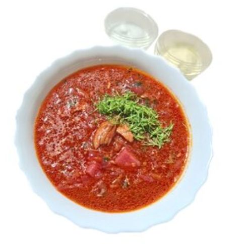 Борщ с курицей