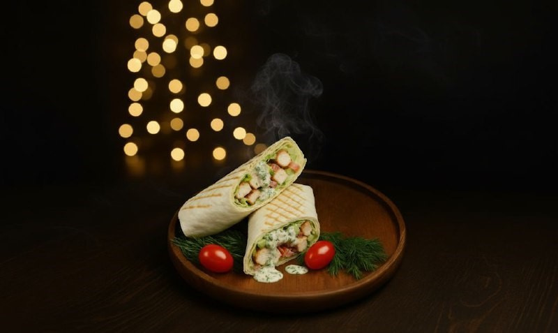 Шашлык в лаваше куриное филе