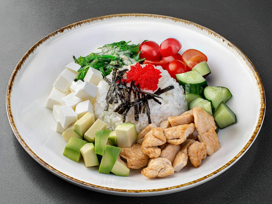 Поке с курицей