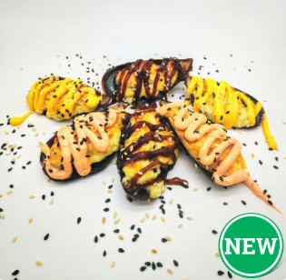 Мидии Гриль с Сырным соусом 4шт