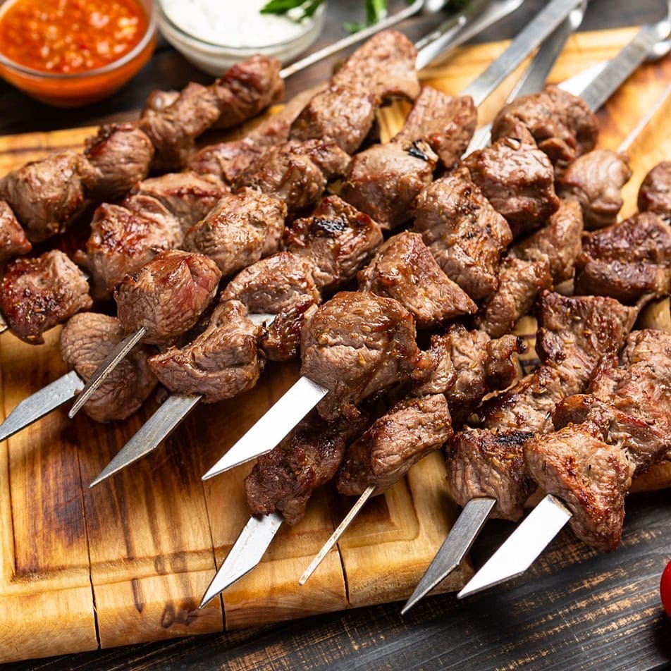 Шашлык из каре баранины