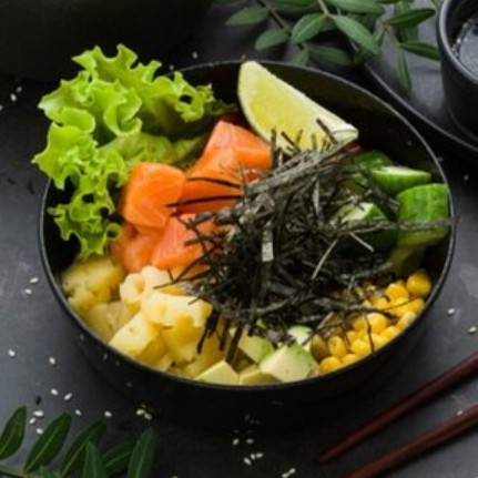 Поке с лососем