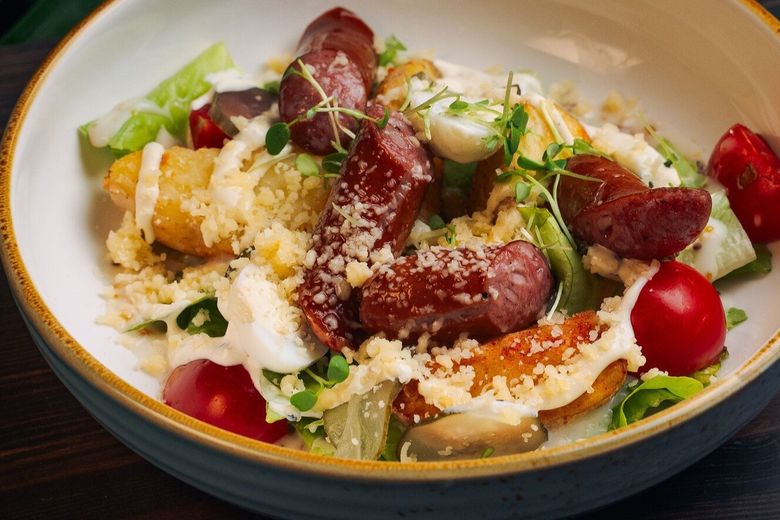 Баварский салат с горчицей