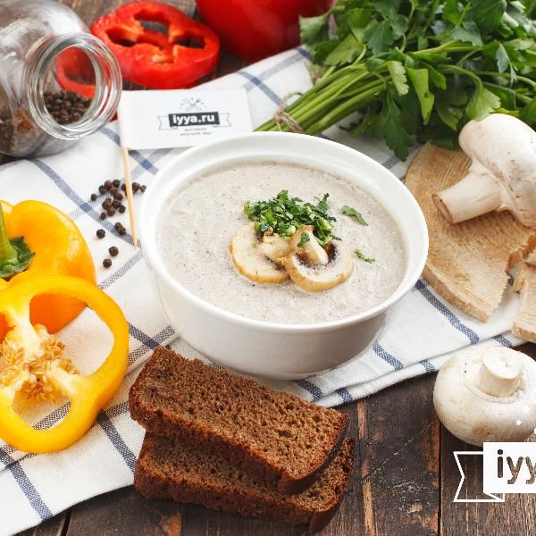 Суп-пюре из шампиньонов