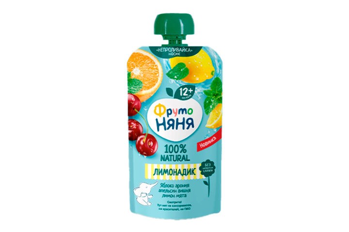 Лимонадик Яблоко, арония, апельсин, вишн