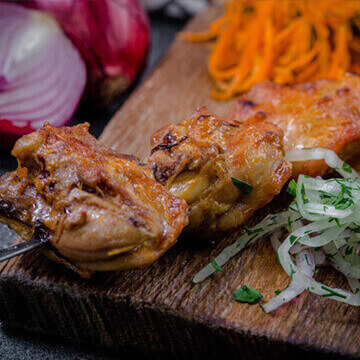 Шашлык из куриного филе, 100 гр.