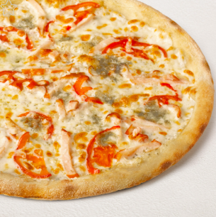 Сырная с цыпленком на тонком тесте 25 см