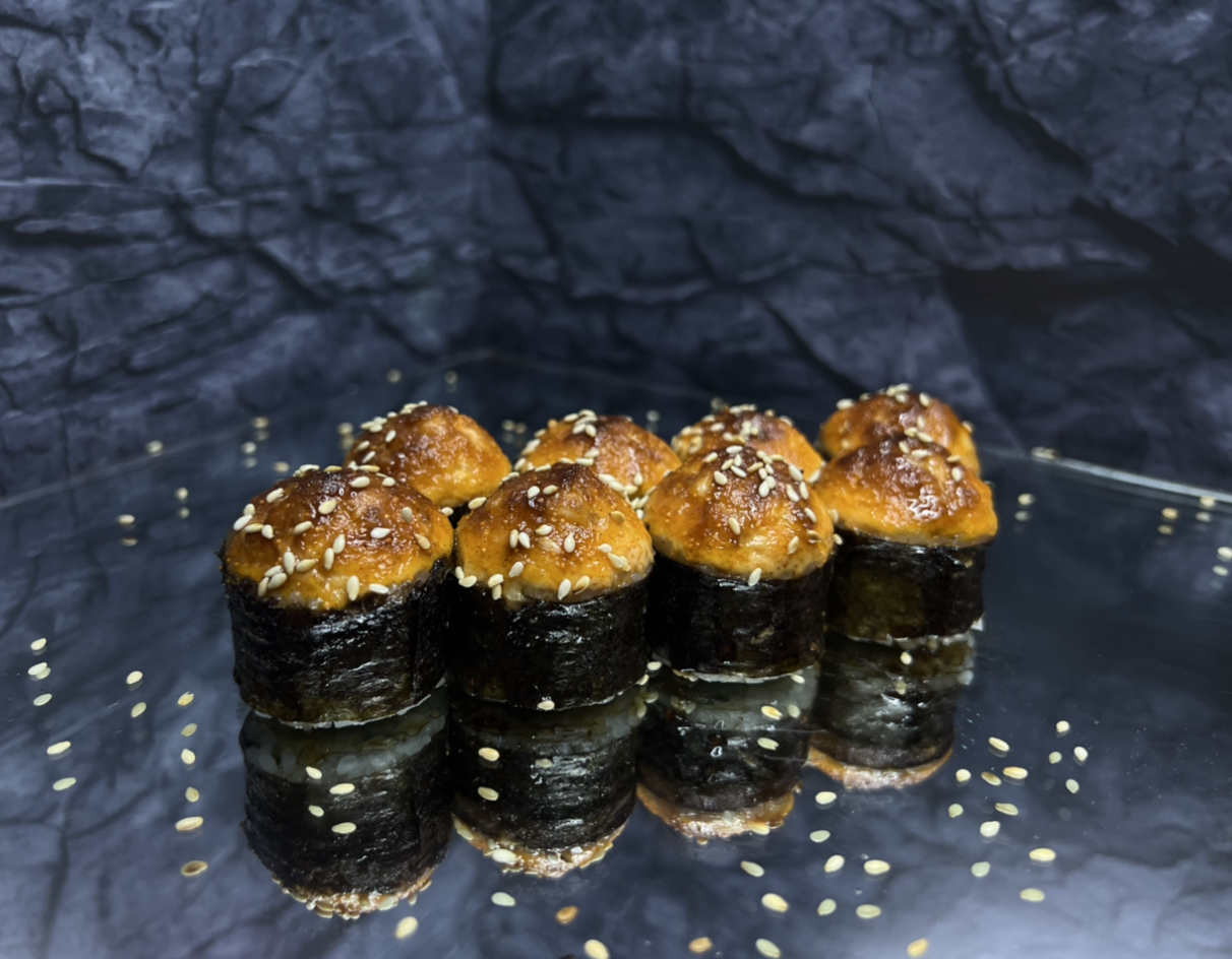 Запечённый с копчёной курицей