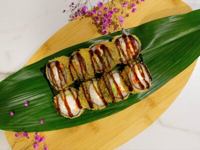 Жареный с креветкой