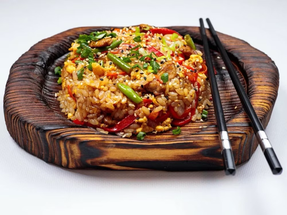 Тяхан с курицей