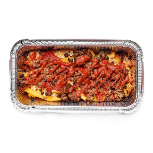 Фри с мясом и томатным соусом тич