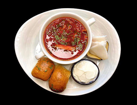 Фермерский борщ с пампушками