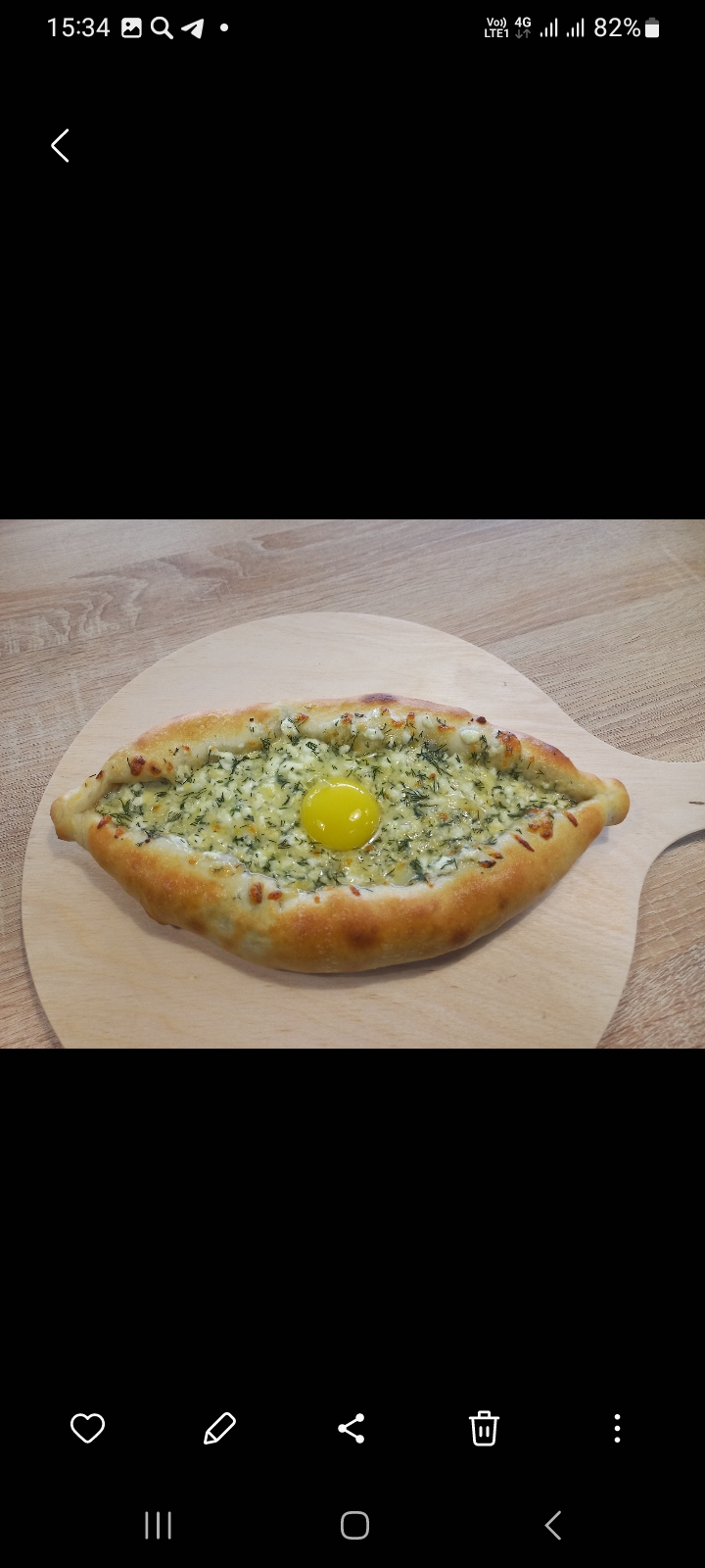 Хачапури с творогом и зеленью малое