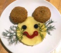 Котлетки куриные с пюре
