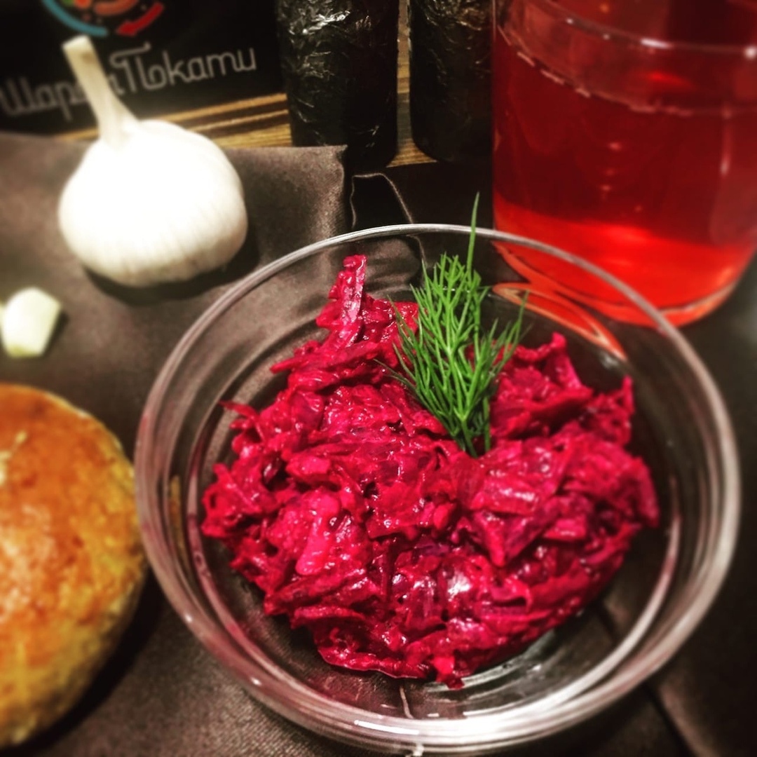 Свекла с чесноком
