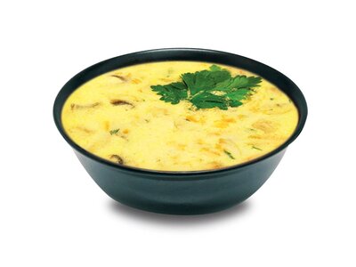 Суп сырный с грибами и курицей