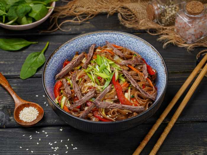 Соба с говядиной