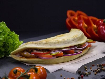 Закрытая пицца грибная