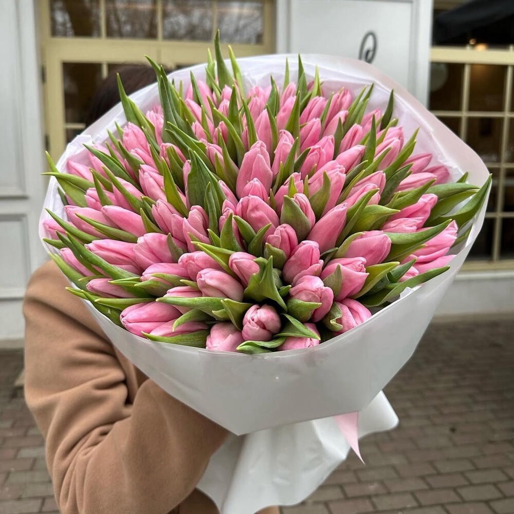 101 тюльпан цвет любой