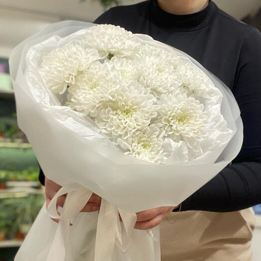 Стойкий букет кустовых хризантем Алтай