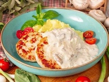Котлеты из индейки с пюре