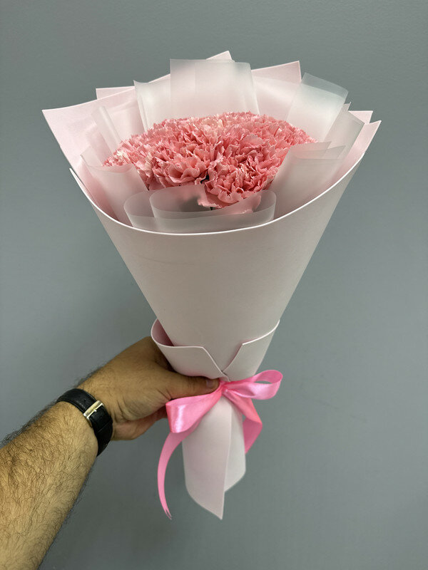 Букет из 11 розовых диантусов