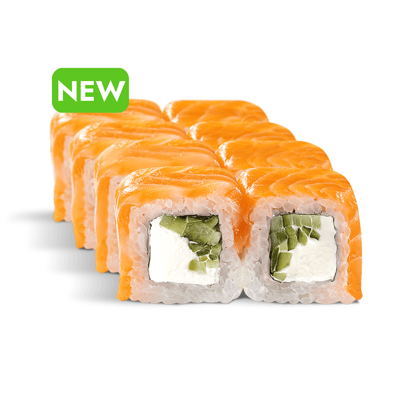 Ролл Филадельфия классика с огурцом