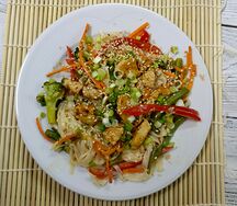 Удон Терияки с курицей
