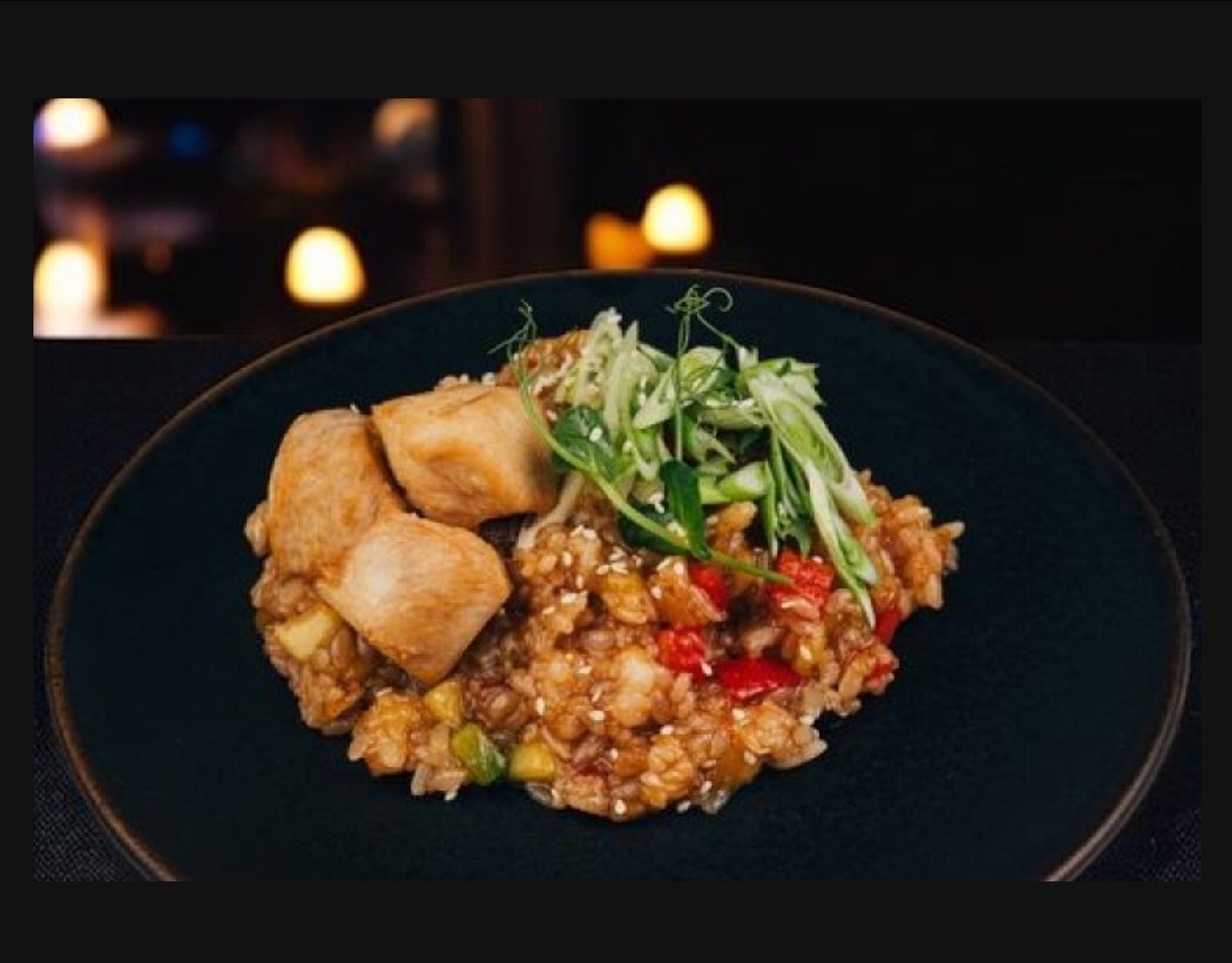 Тяхан с курицей