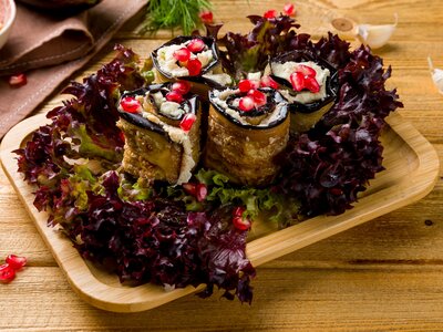 Баклажаны с орехами
