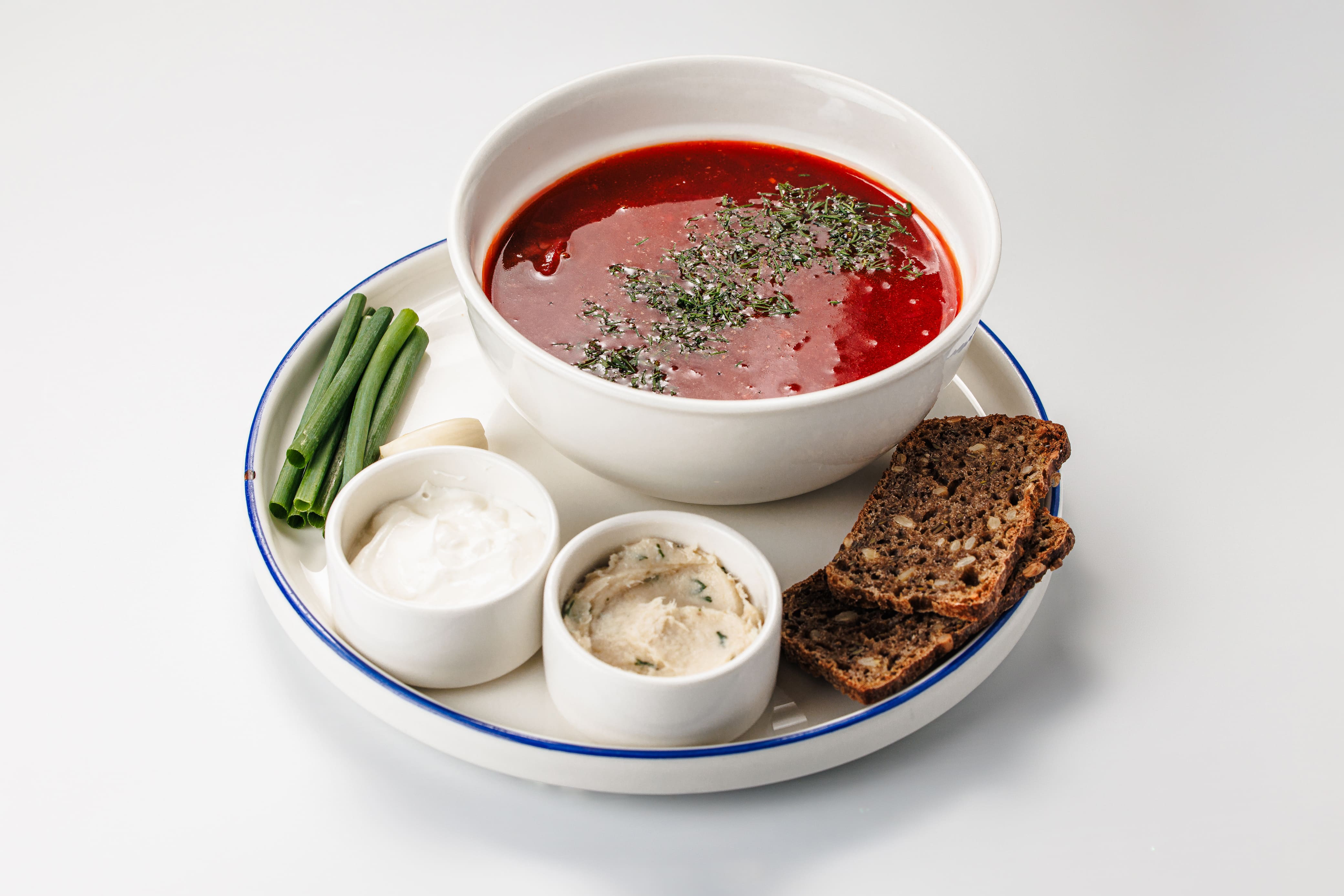 Домашний борщ с телятиной