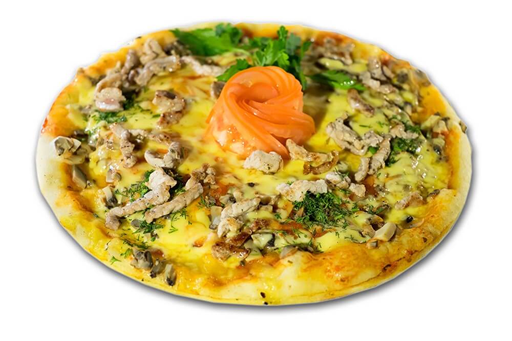 Пицца с мясом и грибами (русская) 30 см