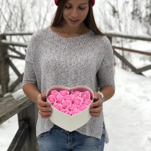 15 роз сердце