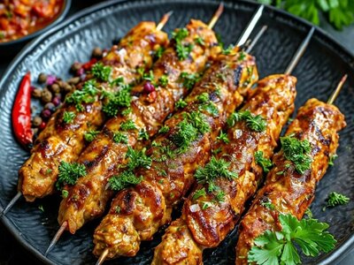 Люля из Свинины и Свиная Шейка на углях